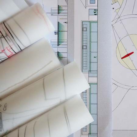 Planning. Drawings of a Town Area